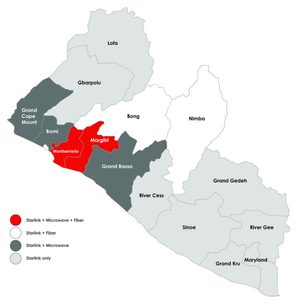 Telecel Liberia coverage map – best internet provider in Liberia