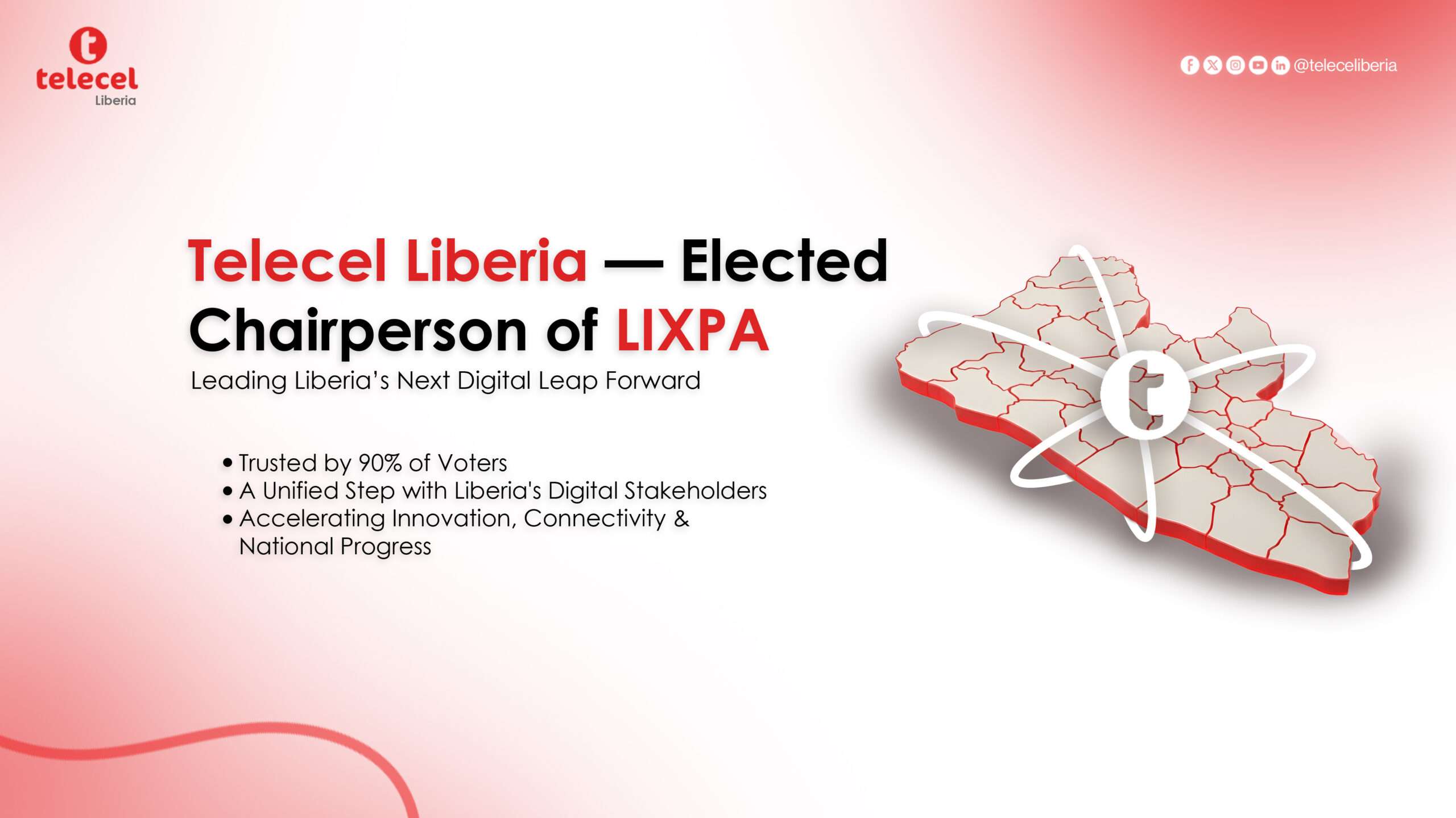 “Telecel Liberia elected Chair of Liberia Internet Exchange Point Association (LIXPA)”
