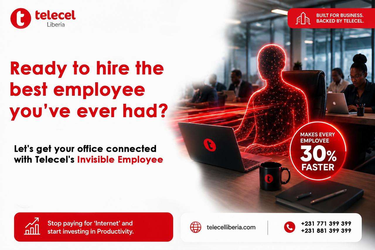 “Telecel Dedicated Fiber Internet improving office productivity in Monrovia”